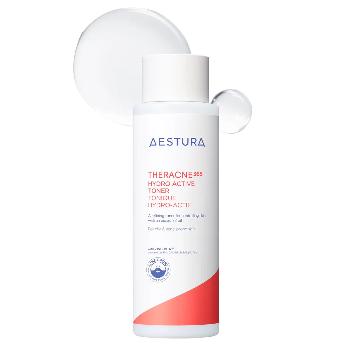 AESTURA Theracne 365 Hydro Active Toner in a 200ml bottle for hydrating, oil control, and pore refining.