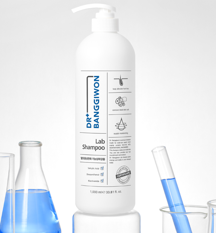 Dr.BANGGIWON Lab Anti-hair loss Shampoo 1L in sleek professional bottle