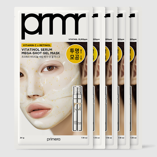 primera Vita-tinol Serum Mega-Shot Gel Mask Sheet X 5