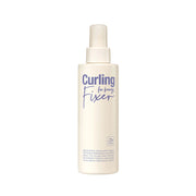 Lightweight fringe volume fixer spray designed for oil control and matte, airy bangs