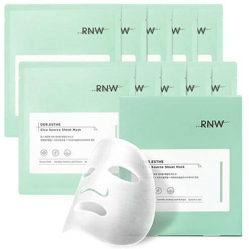 RNW DER.ESTHE Cica Source Sheet Mask 27ml x 10