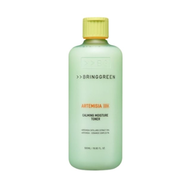BRINGGREEN Artemisia Cera Calming Moisture Toner – Korean toner with artemisia and ceramides for fast-absorbing, long-lasting hydration and skin barrier support.