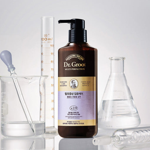 dr groot multi perfection shampoo for weak hair in 400ml bottle