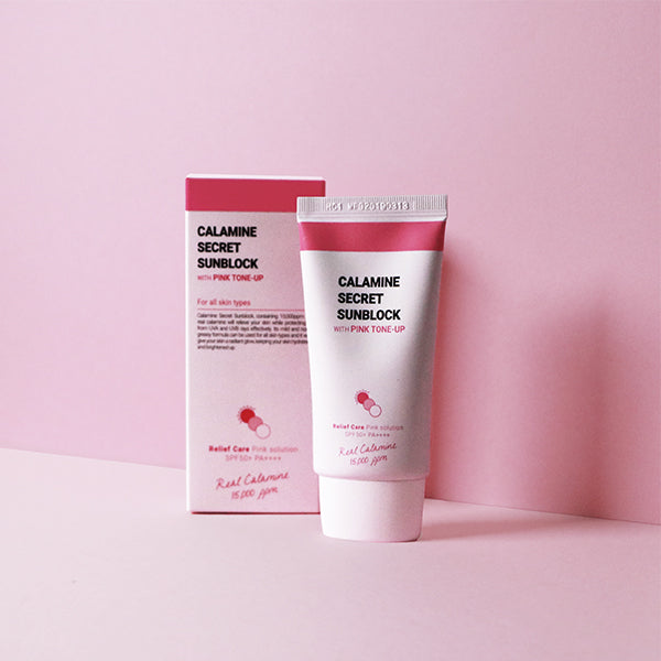 K-SECRET Calamine Secret Sunblock With Pink Tone-Up 50ml