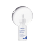 AESTURA Atobarrier 365 Hydro Cera-HA Ampoule in a 30ml bottle for deep hydration and barrier strengthening.