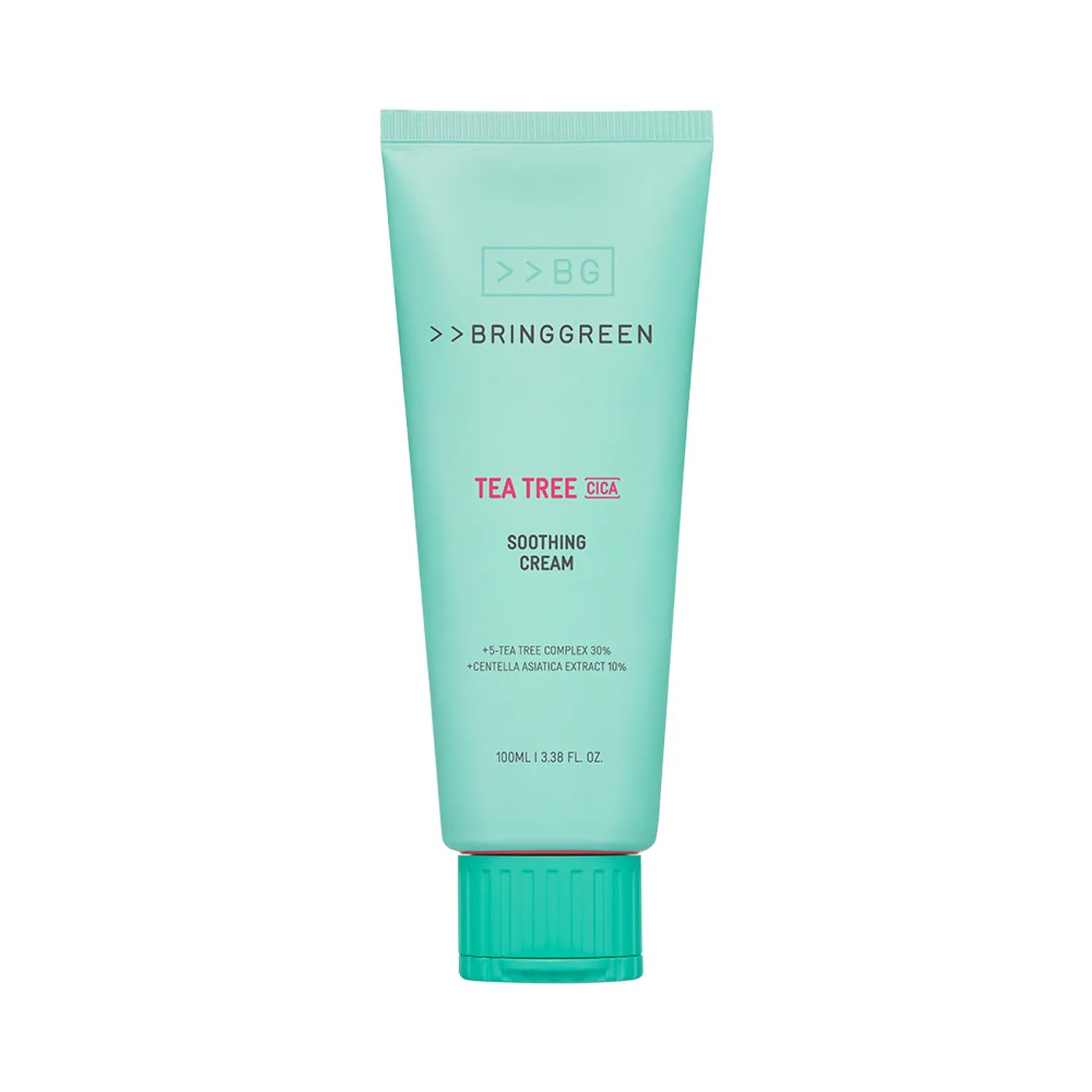 BRINGGREEN Tea Tree Cica Soothing Cream Plus – Korean soothing cream with 5-Tea Tree Complex and cica for calming, cooling, and hydrating sensitive skin.