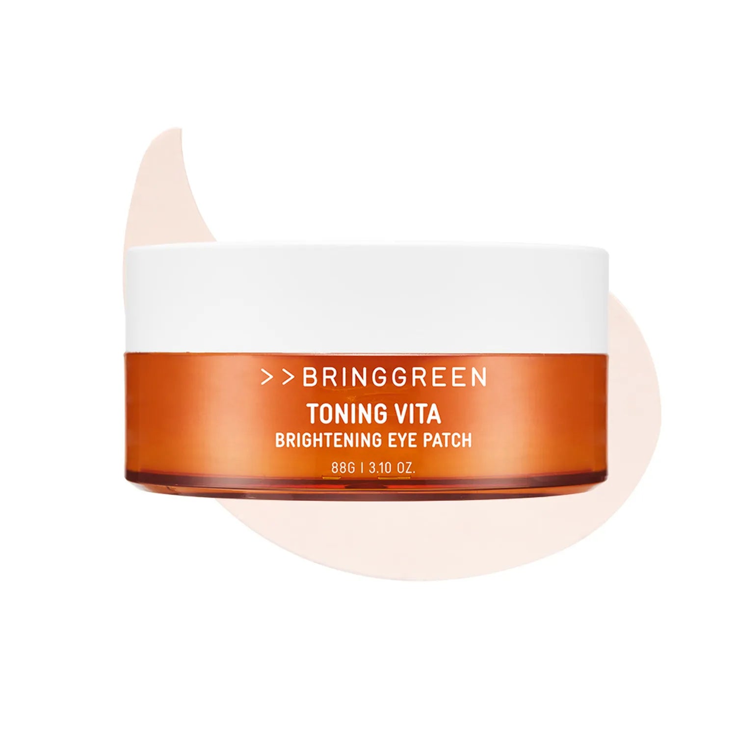 BRINGGREEN Toning Vita Brightening Eye Patch – Korean anti-wrinkle eye patches with adenosine for dark circles, firming, and moisturizing delicate eye skin.