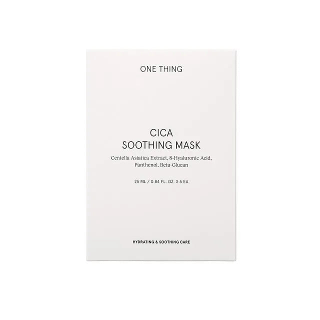 ONE THING Cica Soothing Facial Sheet Mask x 5