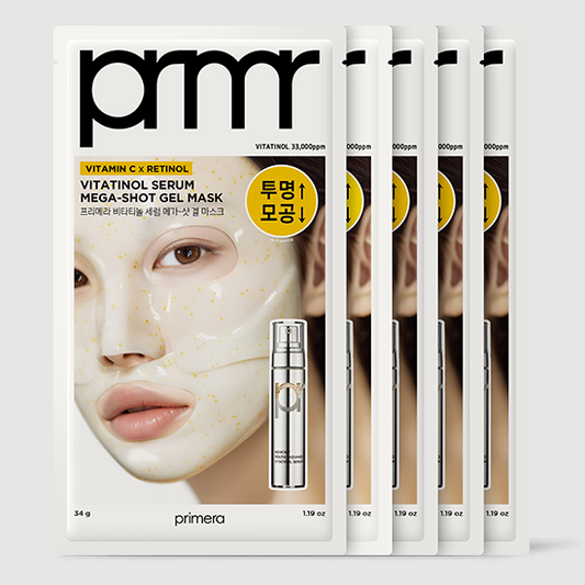 primera Vita-tinol Serum Mega-Shot Gel Mask Sheet X 5