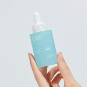 Acwell Real Aqua Balancing Ampoule in a clear blue dropper bottle with lightweight, watery serum