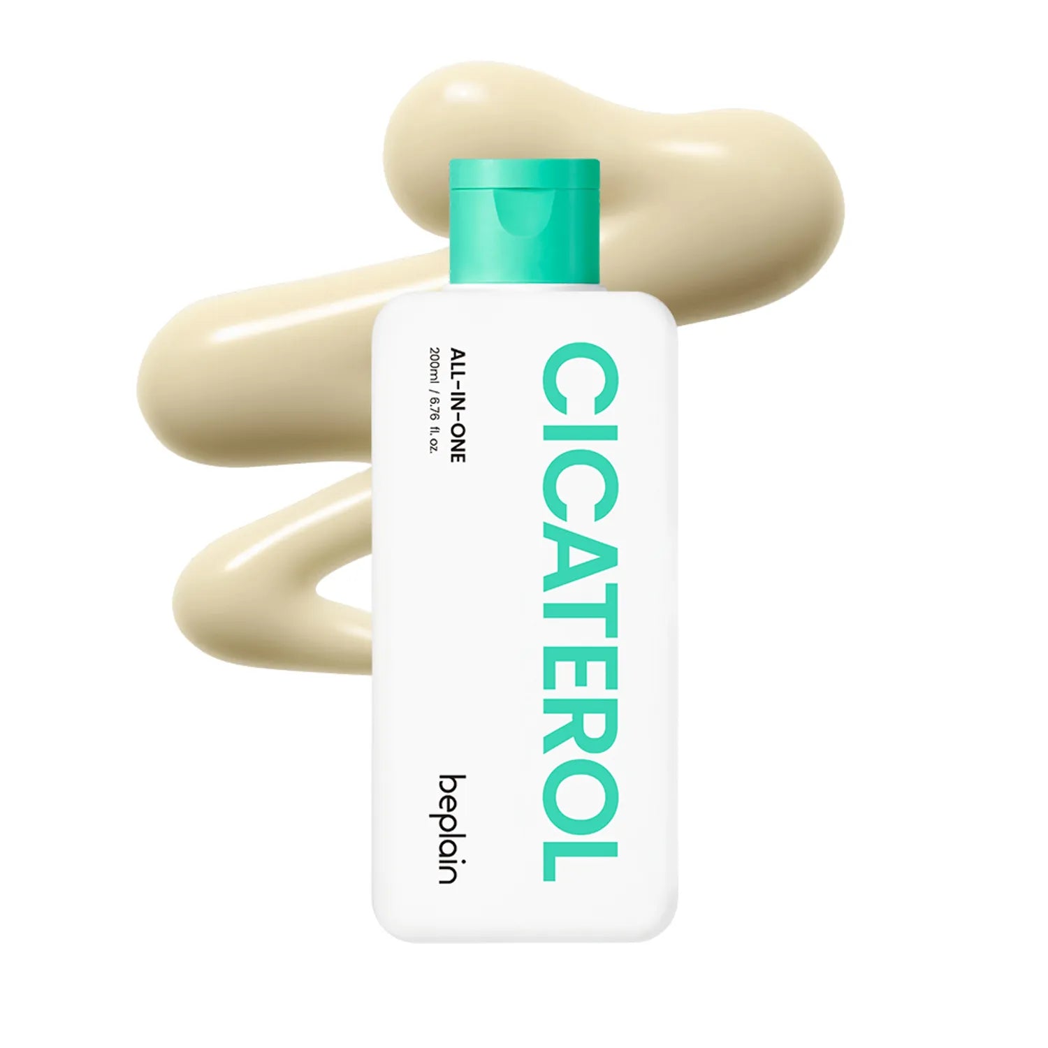 beplain Cicaterol All In One bottle, 200ml, lightweight gel cream for sensitive and acne-prone skin