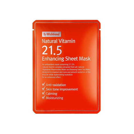 By Wishtrend Natural Vitamin 21.5 Enhancing Sheet Mask 23ml