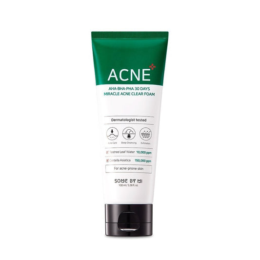 SOME BY MI AHA-BHA-PHA 30 Days Miracle Acne Clear Foam 100ml