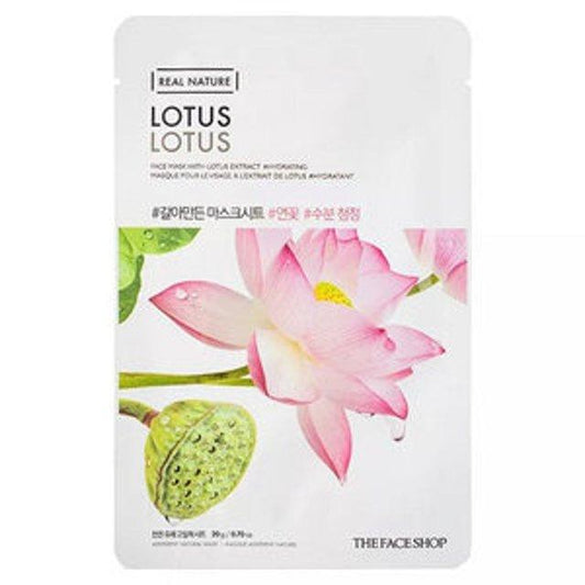 THE FACE SHOP Real Nature Face Mask #Lotus x 10