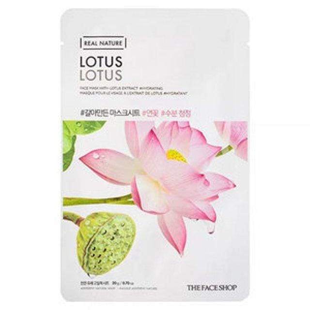 THE FACE SHOP Real Nature Face Mask #Lotus x 10