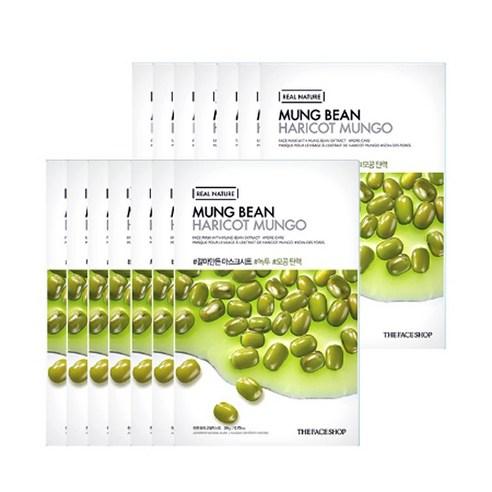 THE FACE SHOP REAL NATURE Face Mask #Mung Bean x 10