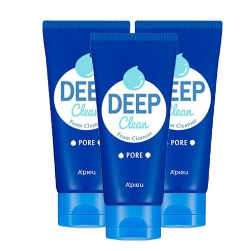 A'pieu Deep Clean Foam Cleanser - Pore 130ml X 3