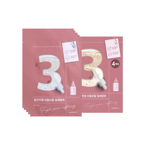 numbuzin No.3 Tingle Pore Softening Sheet Mask x 10