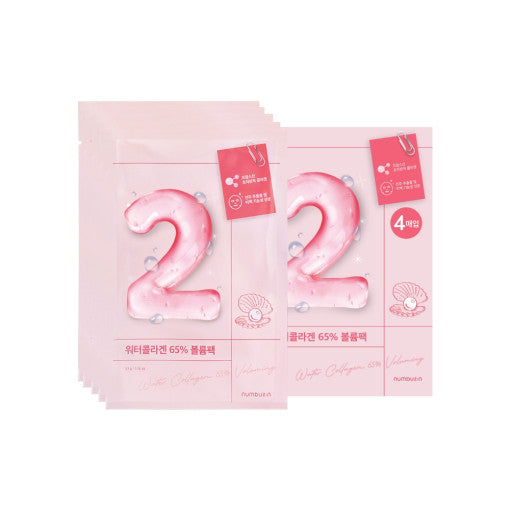numuzin No.2 Water Collagen 65% Voluming Sheet Mask x 10