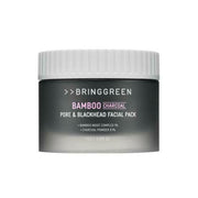 BRINGGREEN Bamboo Charcoal Pore & Blackhead Facial Pack – Korean wash-off mask with charcoal and bamboo complex to cleanse pores and remove blackheads gently.