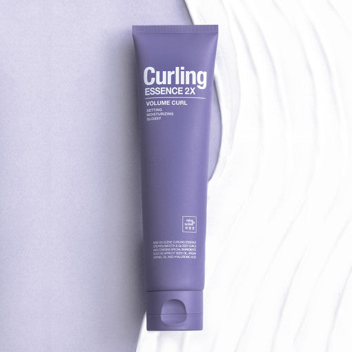 Curl styling cream tube of Mise-en-scène Curling Essence 2X Volume Curl with hydrating and heat-protecting benefits