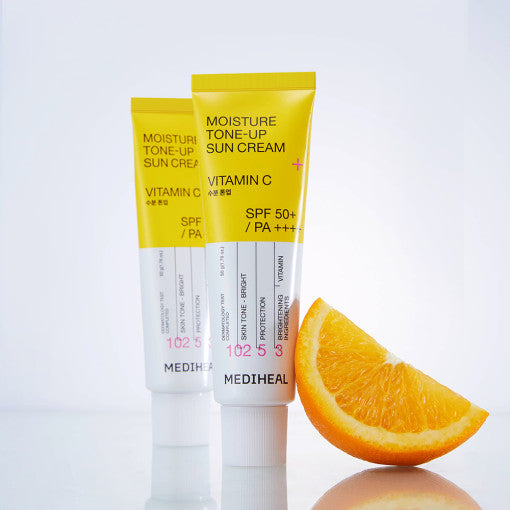 MEDIHEAL Moisture Tone Up Sun Cream Vitamin C 50ml (SPF 50+, PA++++)
