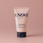 UNOVE Heating Guard No-Wash Treatment 147ml in sleek beige tube, standing upright on a matte neutral background