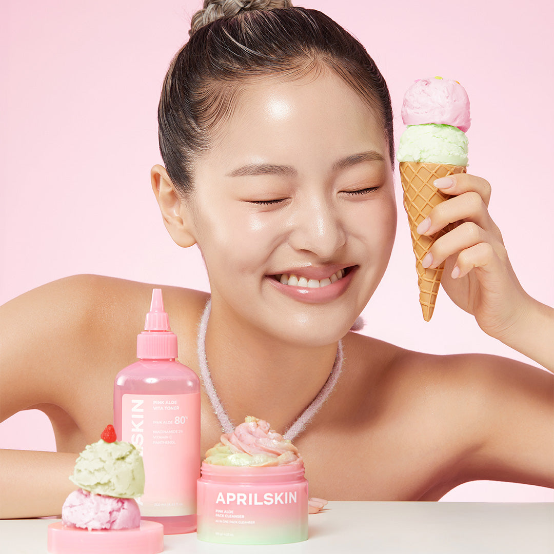 APRILSKIN Pink Aloe Mask-to-Foam Soothing Cleanser 