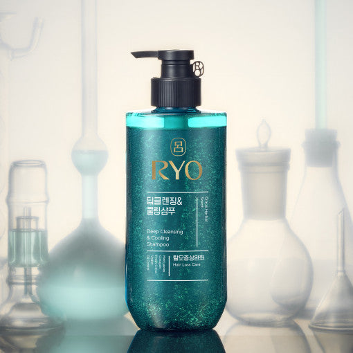 Premium Ginseng Triple Collagen Scalp Care Shampoo in sleek bottle design
