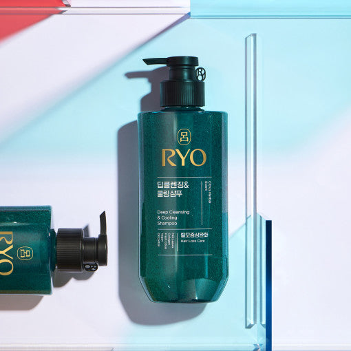 Premium Ginseng Triple Collagen Scalp Care Shampoo in sleek bottle design