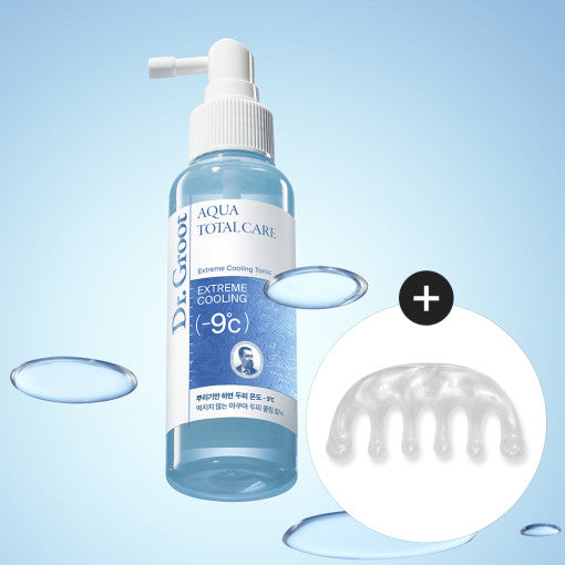 dr groot aqua total care cooling tonic bottle with spray applicator