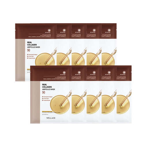 WELLAGE Real Collagen Ampoule Mask Sheet 20ml X 10