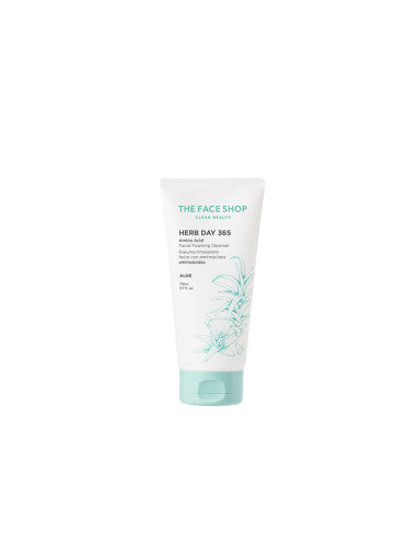 THE FACE SHOP Herb Day 365 Amino Acid Facial Foaming Cleanser 170ml