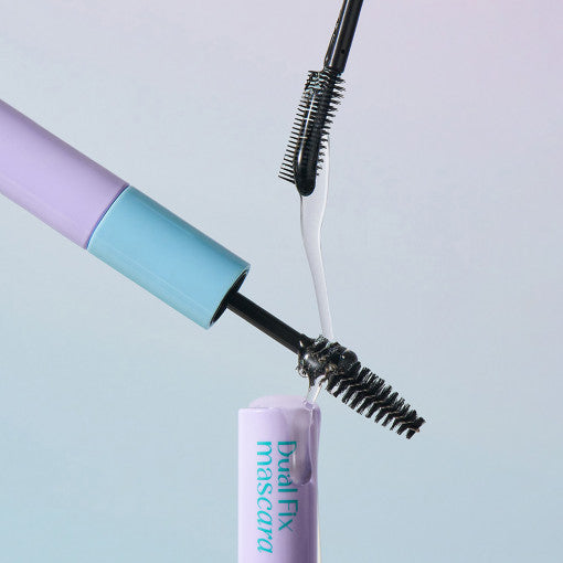 Daleaf Dual Fix Hair Mascara wand with dual brushes and clear gel,