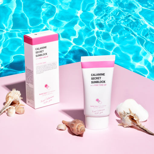 K-SECRET Calamine Secret Sunblock With Pink Tone-Up 50ml