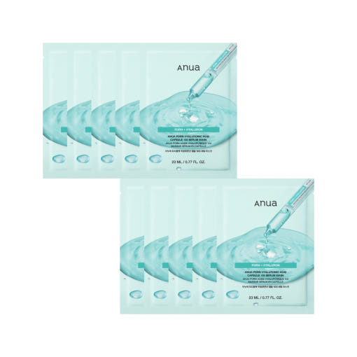 Anua PDRN Hyaluronic Acid Capsule 100 Serum Mask Sheet – Korean skincare sheet mask for glowing, deeply hydrated skin.