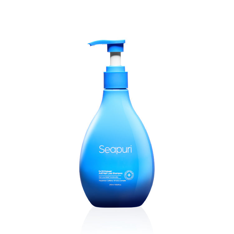 Seapuri Dr.33 Anti Hair Loss Shampoo bottle with clean, minimal packaging on neutral background