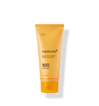 medicube turmeric cleanser tube with creamy lather swatch, brightening gel-to-foam Korean face wash