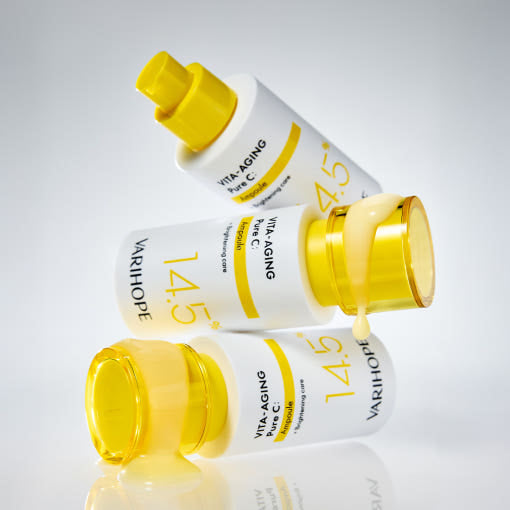 VARIHOPE Pure C Ampoule bottle with minimalist white packaging on a clean background